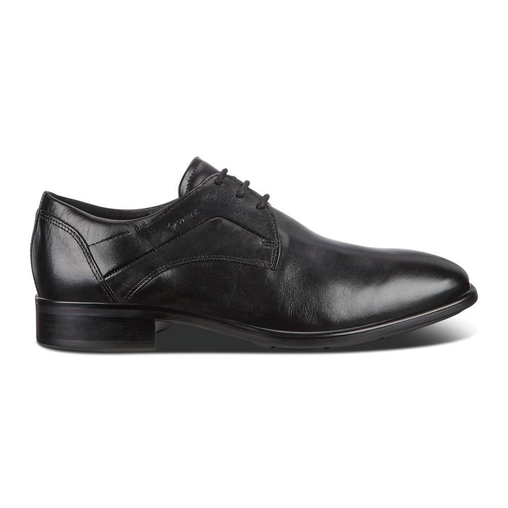 Zapatos Derby Hombre - ECCO Citytrays - Negros - APY346589